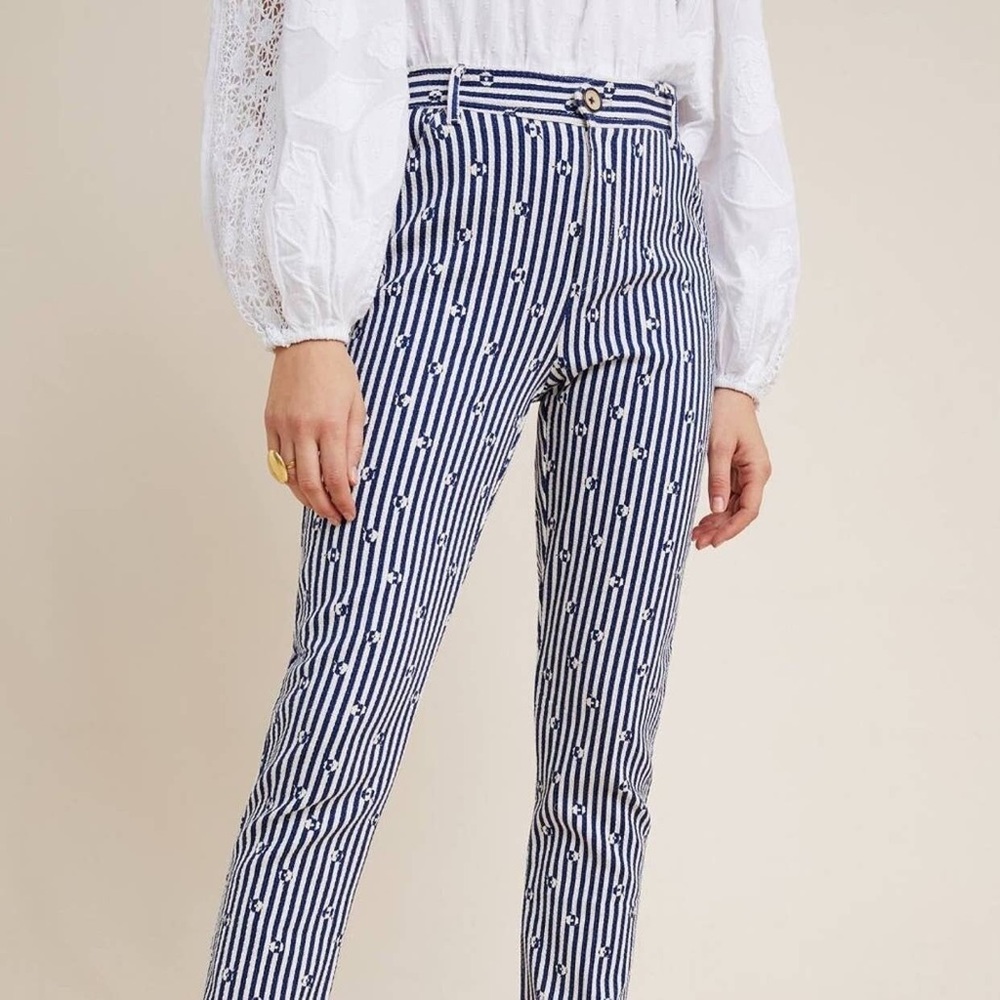 NEW! Anthropologie The Essential Slim Trousers